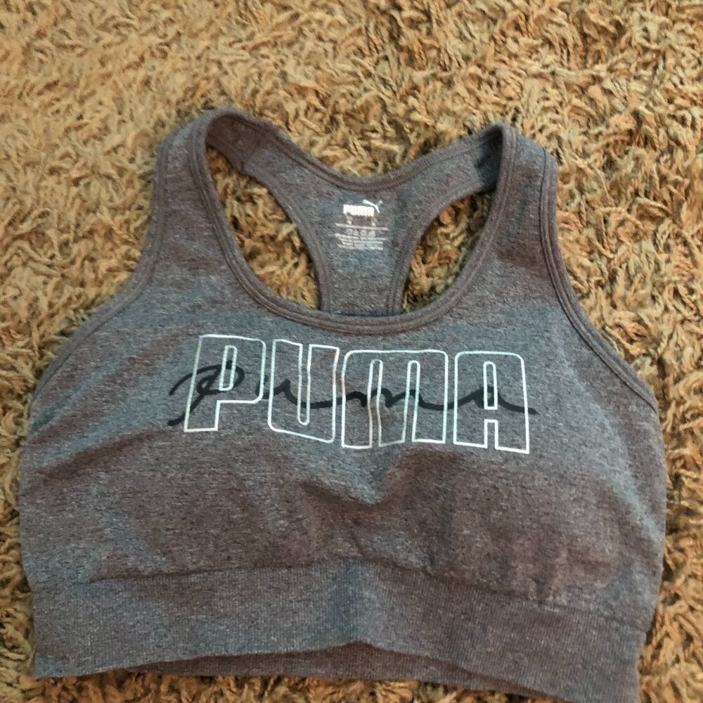 Puma Grey Sports Bra Size M Womens